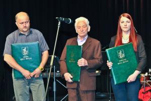 Martin Čater, Alojz Oblak in Katja Vončina